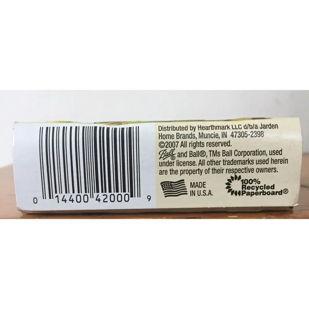 New Ball Lid Band Wide Mouth Brass 48pc Canning Jar Lids No Bands 48 Count